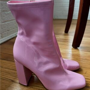 Steve Madden Pink Faux Leather Boots
